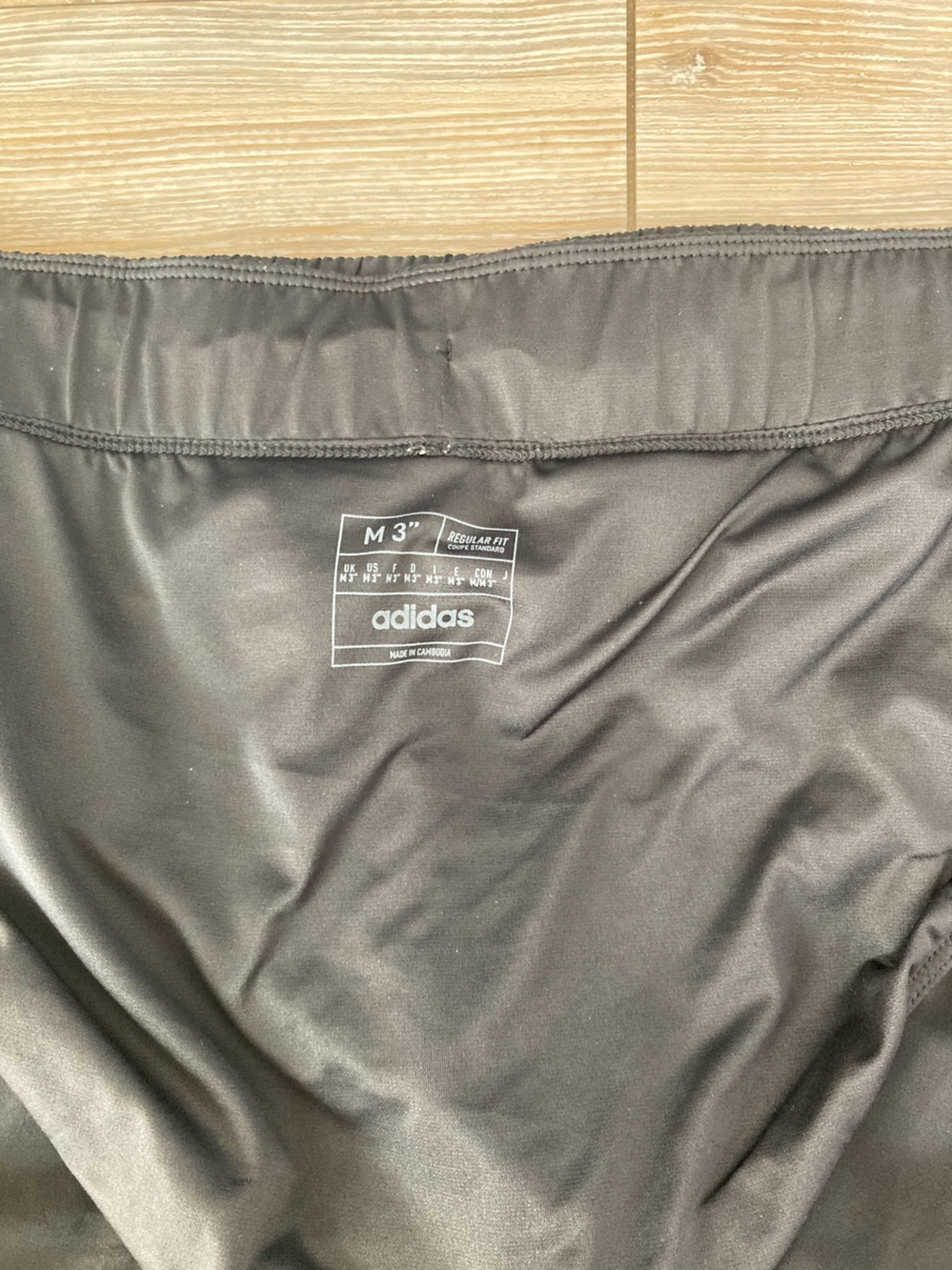 adidas Black Running Shorts with White Stripe Accent Size Medium - Picture 9 of 12